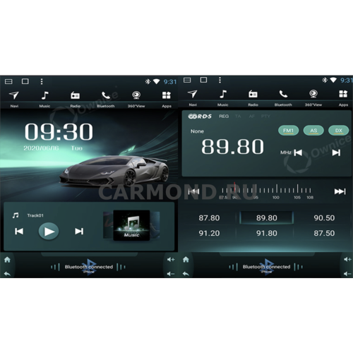 Штатная магнитола CarMedia OL-9146-RL TESLA (вертикально-поворотный экран) для Porsche Cayenne 2002-2010 на Android 10.0