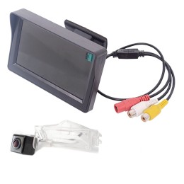 Монитор 4.3 дюйма + камера заднего вида cam-092 для Dodge Caliber (2006-2011) Grand Caravan 5 (2007+)