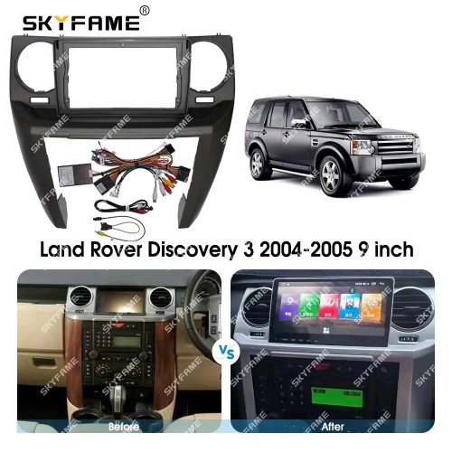 Штатная магнитола CarMedia SF-9703-1-RL TESLA (вертикально-поворотный экран) для Land Rover Discovery 3 2004-2009 на Android 10.0