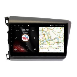 Штатная магнитола VAYCAR 0132-10VO8 8/128 ГБ для Honda Civic 2011-2015 на Android 10.0
