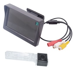 Монитор 4.3 дюйма + камера заднего вида cam-060 для VW Golf V (03-12), Passat B6 (05-10), Jetta (05-10), Touran (03-10), Multivan (03-10), Transporter (06-10), Caravella (03-09), Caddy (04-10) / Skoda Superb (02-12)