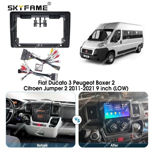 Штатная магнитола CarMedia SF-9990-P-2K (экран 2K) для Fiat Ducato III 2006-2022 на Android 12.0