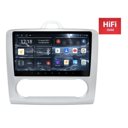 Штатная магнитола Redpower 75136S Hi-Fi 8/256 ГБ для Ford Focus II 2005-2011 с климат-контролем серая на Android 10.0