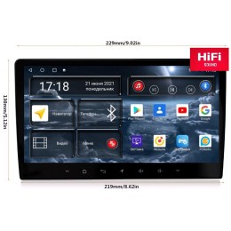 Универсальная магнитола Redpower 750 Split Hi-Fi 8/256 ГБ для установочного комплекта 9'