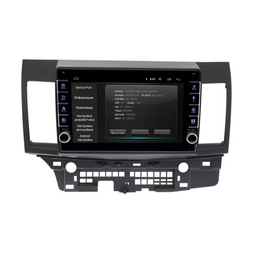 Штатная магнитола Wide Media LC1047ON-2/32 для Mitsubishi Lancer X 2007-2019 на Android 10.0