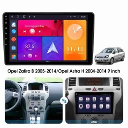 CarMedia SF-9313B-N-2K (экран 2K) для Opel Astra H, Antara, Corsa D, Vectra C, Zafira B 2004-2015 черный лак на Android 12.0