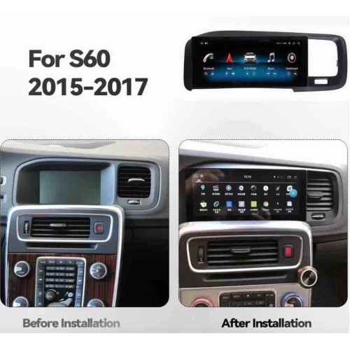 Штатная магнитола CarMedia JT-V8002 для Volvo S60/V60 2015-2017 на Android 10.0