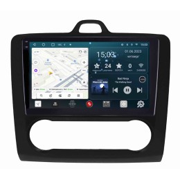 Штатная магнитола Redpower Slim 2K 71136B для Ford Focus II 2005-2011 с климат-контролем на Android 10.0
