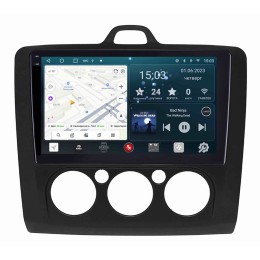 Штатная магнитола Redpower Slim 2K 71137B для Ford Focus II 2005-2011 кондиционер на Android 10.0