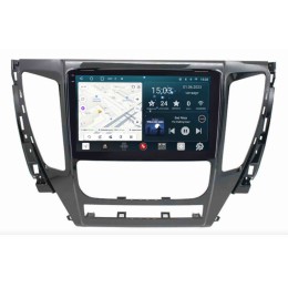 Штатная магнитола Redpower Slim 2K 71424 для Mitsubishi Pajero Sport III, L200 V 2015-2021 МКП с климат-контролем на Android 10.0