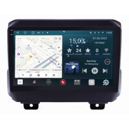 Штатная магнитола Redpower Slim 2K 71272 для Jeep Wrangler IV (JL) 2017-2023 на Android 10.0