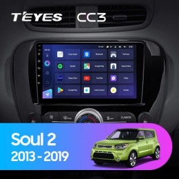 Штатная магнитола Teyes CC3 4/32 ГБ для KIA Soul II 2013-2019 на Android 10.0