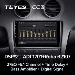 Штатная магнитола Teyes CC3 4/32 ГБ для Audi A3 II (8P) 2007-2013 на Android 10.0