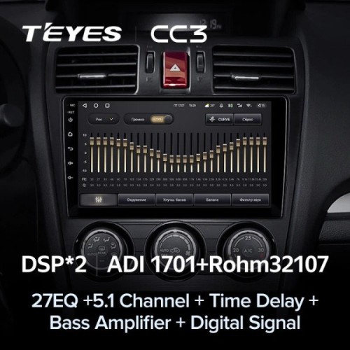 Штатная магнитола Teyes CC3 4/32 ГБ для Subaru Forester IV 2013-2014, Impreza IV 2012-2017 на Android 10.0