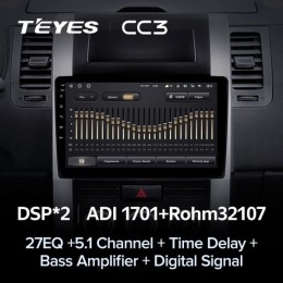 Штатная магнитола Teyes CC3 4/32 ГБ для Nissan X-Trail II (T31) 2007-2014 на Android 10.0