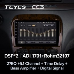 Штатная магнитола Teyes CC3 4/32 ГБ для Mercedes Benz S-class (W220) 1998-2005 на Android 10.0