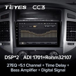Штатная магнитола Teyes CC3 4/32 ГБ для Mitsubishi Pajero IV 2006-2019 на Android 10.0
