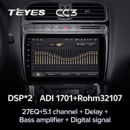 Штатная магнитола Teyes CC3 4/32 ГБ для Volkswagen Polo 5 2009-2019 на Android 10.0
