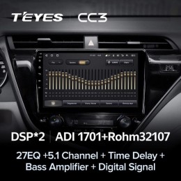 Штатная магнитола Teyes CC3 4/32 ГБ для Toyota Camry V70 2018-2021 на Android 10.0