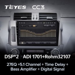 Штатная магнитола Teyes CC3 4/32 ГБ для Toyota Land Cruiser Prado 150 2013-2017 на Android 10.0