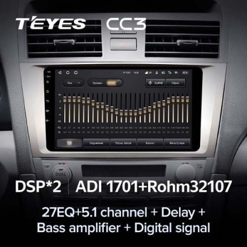 Штатная магнитола Teyes CC3 4/32 ГБ для Toyota Camry V40 2006-2011 на Android 10.0