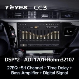 Штатная магнитола Teyes CC3 4/32 ГБ для Toyota Corolla XI 2013-2015 на Android 10.0