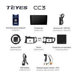 Штатная магнитола Teyes CC3 4/32 ГБ для Kia Optima III 2010-2013 на Android 10.0