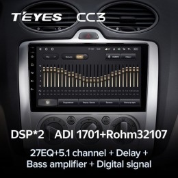 Штатная магнитола Teyes CC3 4/32 ГБ для Ford Focus II 2005-2011 (кондиционер) на Android 10.0
