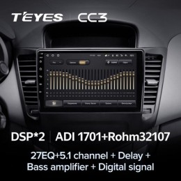 Штатная магнитола Teyes CC3 4/32 ГБ для Chevrolet Cruze I 2009-2012 на Android 10.0