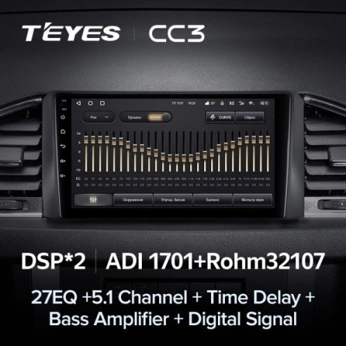 Штатная магнитола Teyes CC3 4/32 ГБ для UAZ Patriot 2016-2021 на Android 10.0
