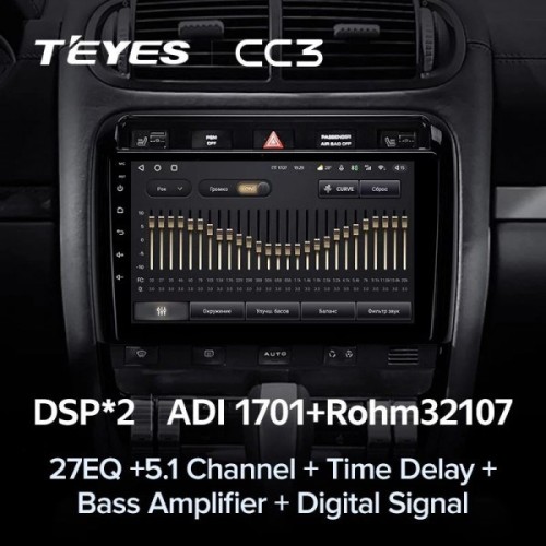 Штатная магнитола Teyes CC3 4/32 ГБ для Porsche Cayenne I (955) 2002-2006 на Android 10.0