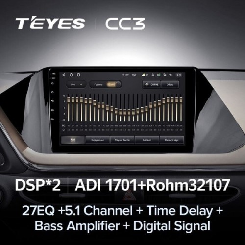 Штатная магнитола Teyes CC3 4/32 ГБ для Hyundai Sonata 2019-2023 на Android 10.0