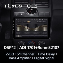 Штатная магнитола Teyes CC3 4/32 GB для Lada Priora 2007-2013 Серебро/Черная на Android 10.0