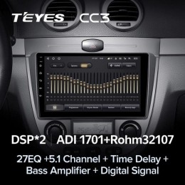 Штатная магнитола Teyes CC3 4/32 ГБ для Chevrolet Lacetti хэтчбек климат 2004-2013 на Android 10.0