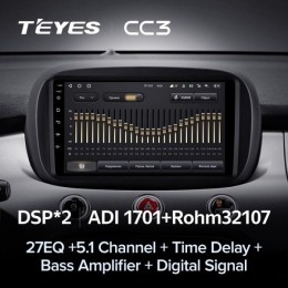 Штатная магнитола Teyes CC3 4/32 ГБ для Fiat 500x 2014-2019 на Android 10.0