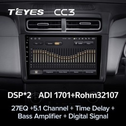 Штатная магнитола Teyes CC3 4/32 ГБ для Hyundai Creta 2021-2024 матовая на Android 10.0