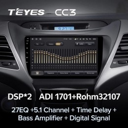 Штатная магнитола Teyes CC3 4/32 ГБ для Hyundai Elantra 2011-2014 на Android 10.0