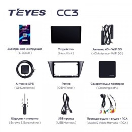 Штатная магнитола Teyes CC3 4/32 ГБ для IVECO Daily 2015+ на Android 10.0