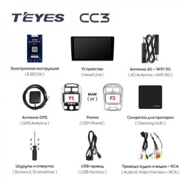 Штатная магнитола Teyes CC3 4/32 ГБ для KIA Cerato 2003-2008 на Android 10.0