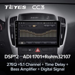 Штатная магнитола Teyes CC3 4/32 ГБ для KIA Ceed 2010-2012 на Android 10.0