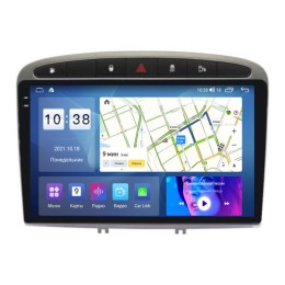 Штатная магнитола Parafar для Peugeot 308 I, 408, RCZ I 2010-2017 (экран 2K) на Android 11.0 (PF081U2K-G) цвет серый