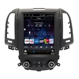 Штатная магнитола Wide Media KS1030R-4/32 для Hyundai Santa Fe 2006 - 2012 (авто с климат контролем) на Android 10.0
