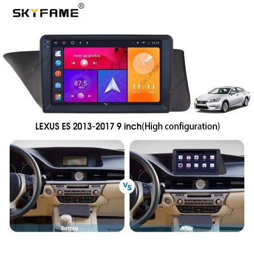 Штатная магнитола CarMedia SF-9802-P-2K (экран 2K) для Lexus ES 2012-2018 high на Android 12.0