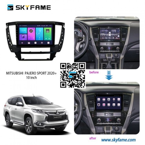 Штатная магнитола CarMedia SF-9638-2-U для Mitsubishi Pajero Sport 2019-2025 на Android 12.0