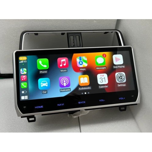 Штатная магнитола CarMedia ZH-T1204 для Toyota Land Cruiser Prado 150 2017-2020 на Android 12.0