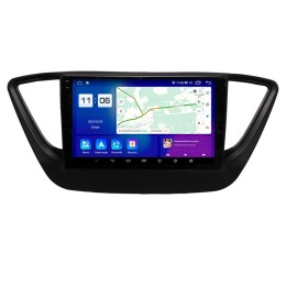 Автомагнитола Parafar для Hyundai Solaris II 2017-2020 (экран 2K) на Android 11.0 (PF766T2U2K)