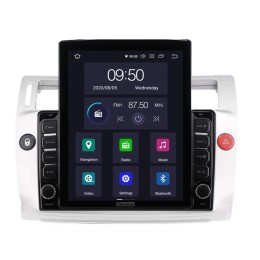 CarMedia OL-9932-D ТESLA для CITROEN C4 2004-2011 серебро на Android 10.0