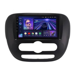 Штатная магнитола Teyes CC3 4/32 ГБ для KIA Soul II 2013-2019 климат (цвет рамки - черный матовый) на Android 10.0