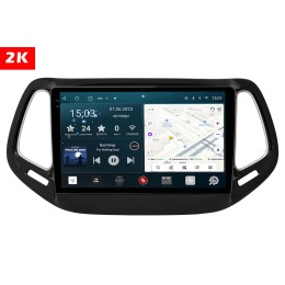 Штатная магнитола Redpower Slim 2K 71315 для Jeep Compass 2-поколение с маленьким дисплеем 2016+ на Android 10.0