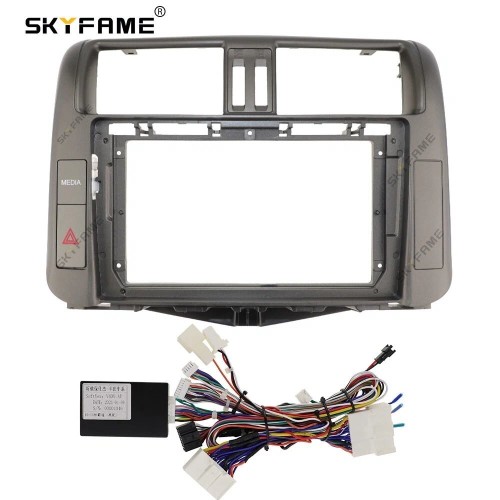 Штатная магнитола CarMedia SF-9613-2-D TESLA для Toyota Land Cruiser Prado 150 2009-2013 high с круговым обзором на Android 10.0